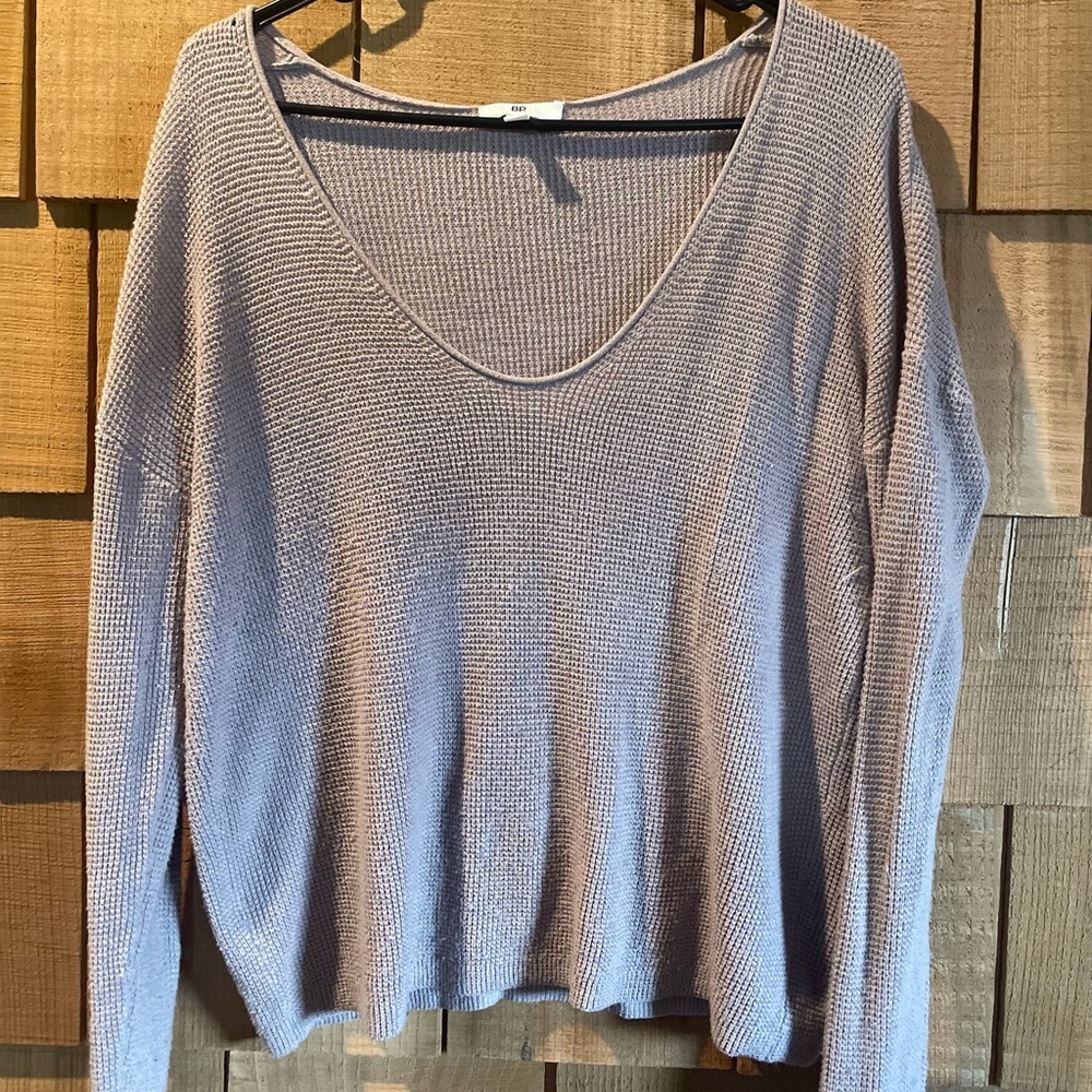 BP Lavender V-Neck Sweater